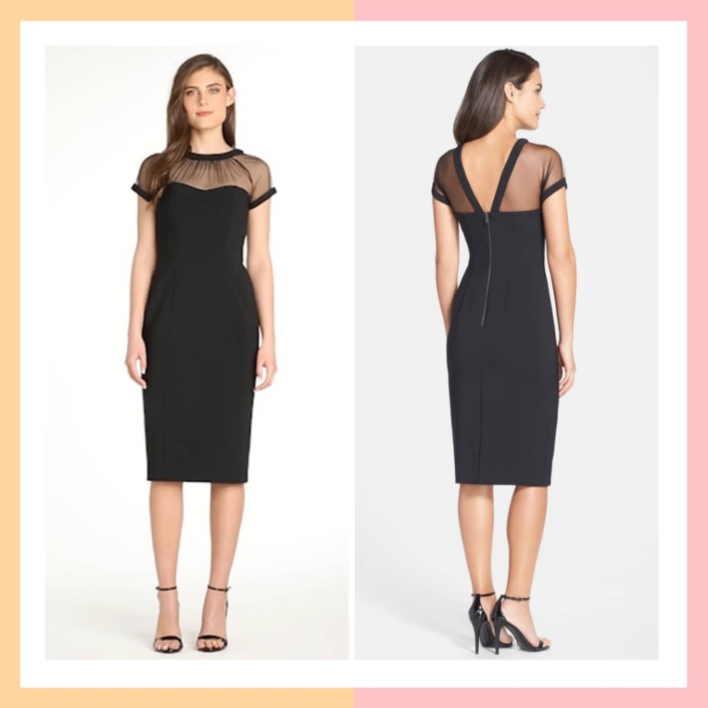 Maggy London Illusion Yoke | Little Black Dress